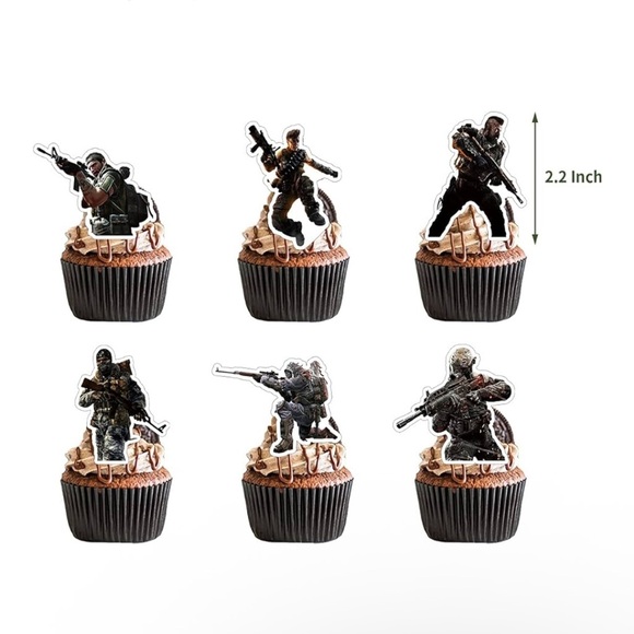 Call of Duty Black Ops Birthday Party Supplies Set - Black, Green, Yellow - Picture 3 of 6